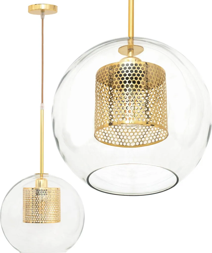 Offerta Lampada Oro tooLight App554-1Cp 20cm - Lampadario a Sospensione
