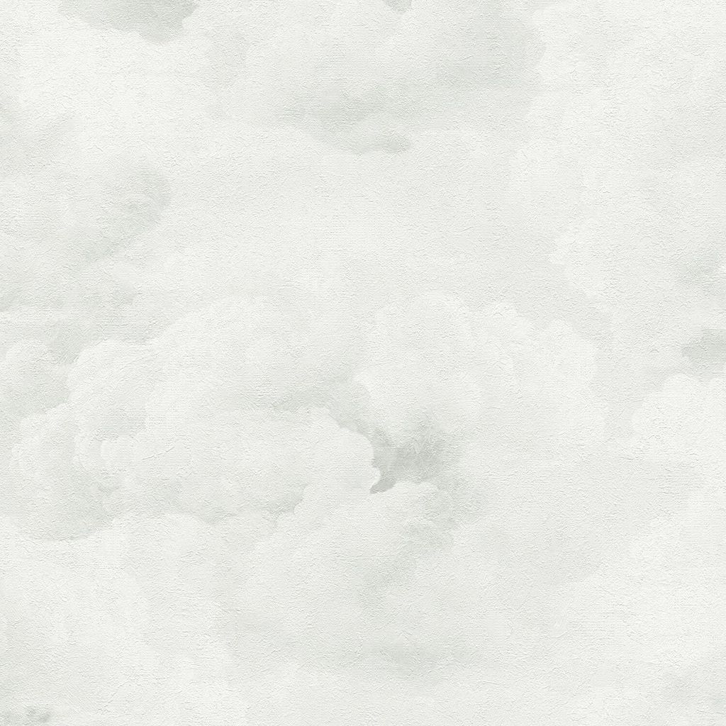 Profhome 399855-GU Natur Tapete Wolken matt weiß papyrus-weiß licht-grau 5,33 m2