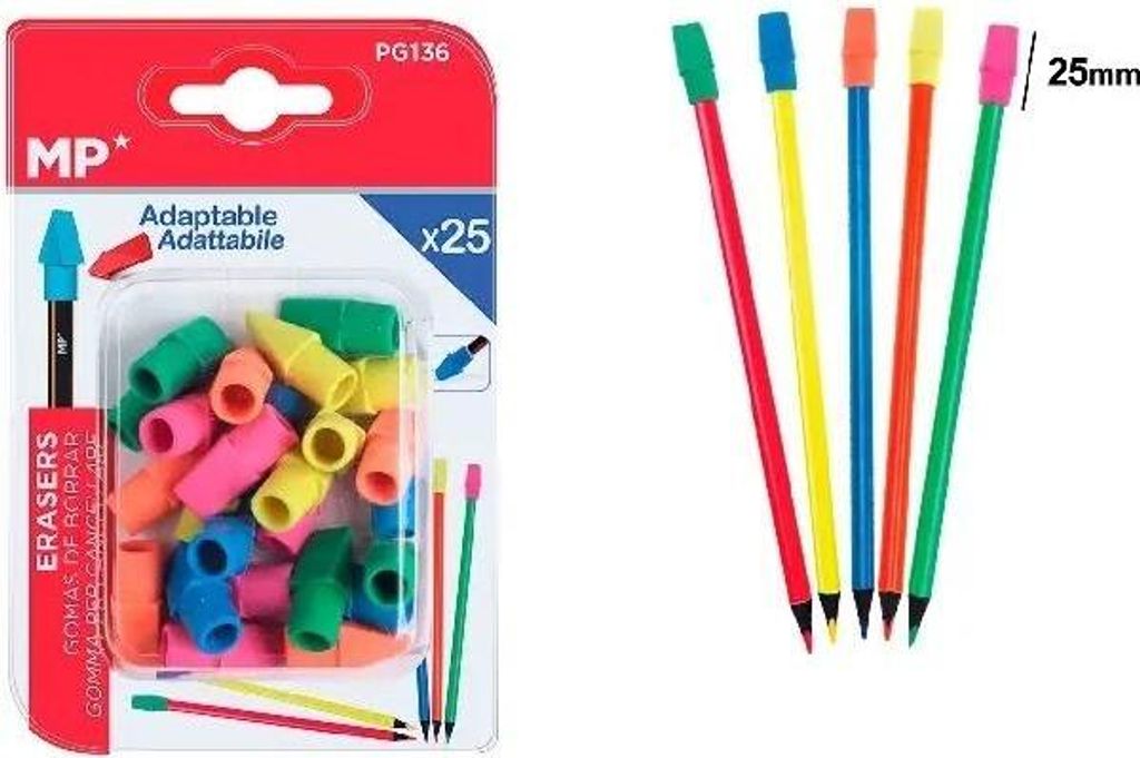 Radiergummis für Bleistifte „Strzałka“, 25 Stück