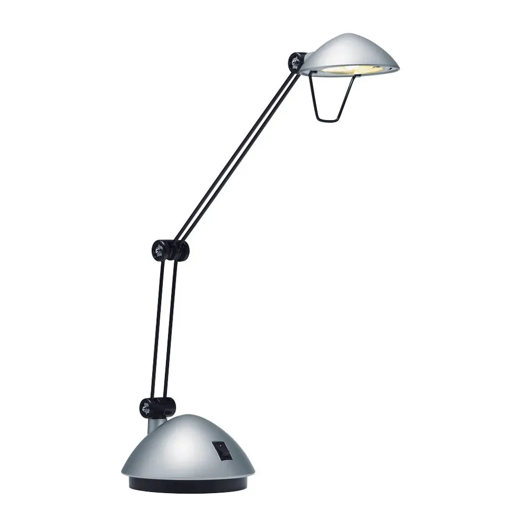 Lampe LED argentée 3W Hansa Space H5010647 avec bras flexible réglable