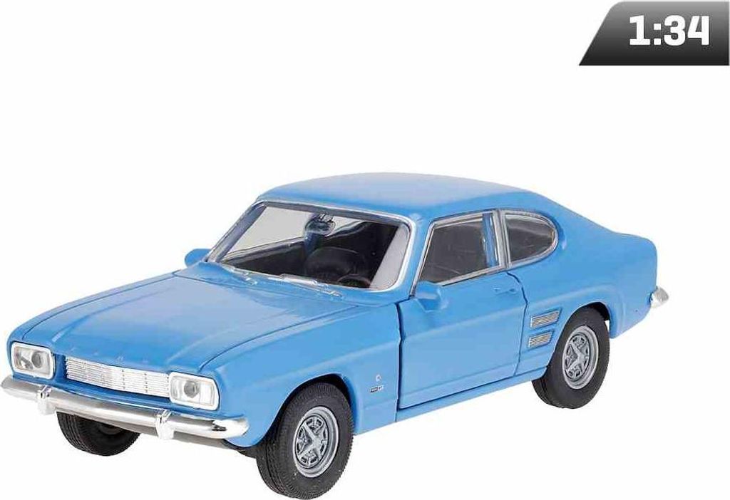 Modellauto 1969 Ford Capri Blau 1:34 Welly Sammlerstück Produktbild 