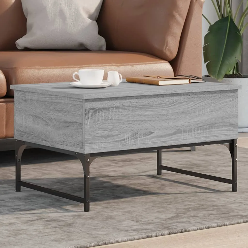 Best Möbel Tavolino Alzabile CL1641003 - Grigio Sonoma e Metallo