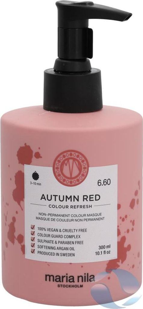 Maria Nila Colour Refresh ernährende Maske mit Farbpigmenten zur Auffrischung roter Farbtöne Autumn Red 300 ml