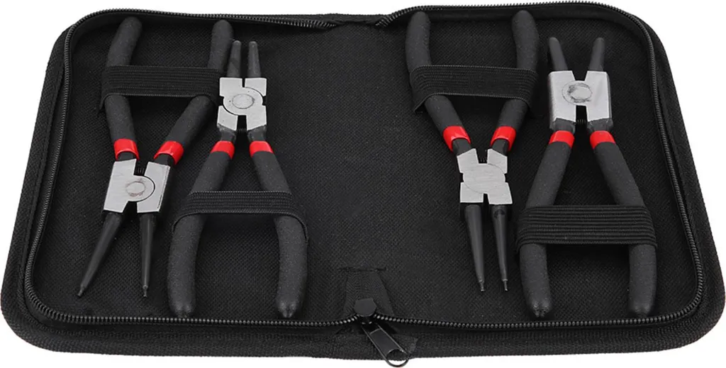 Set 4 Pinze Seeger 7 Pollici Professionali - Kit Rimozione Anelli Elastici
