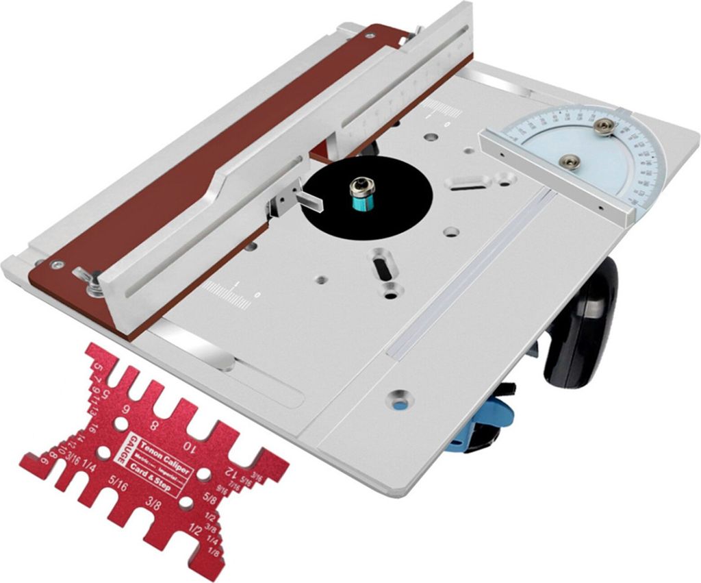 Sada 2 Router Table Insert Plate hliníkové slitiny dřeva Obrázek produktu 