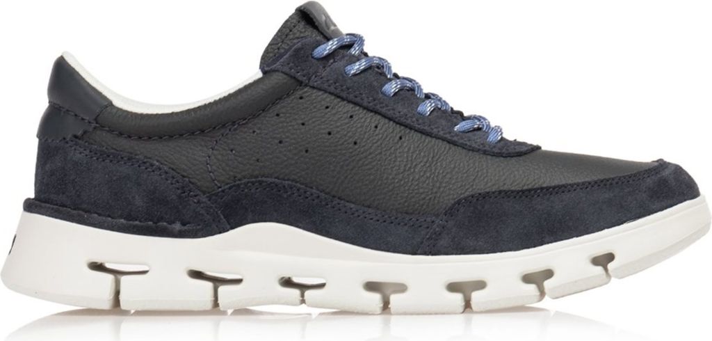 Clarks Nature X One - Blau Leder Größe: 41 Normal