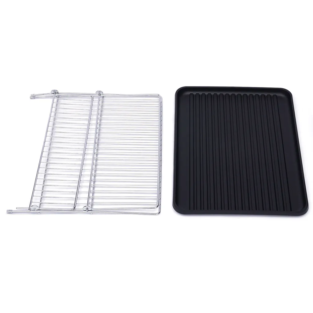 Égouttoir à vaisselle vertical inox compact pour assiettes et bols 45cm - 11