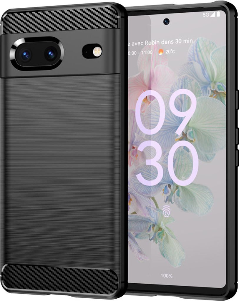 Handyhülle Cover Handy Schutzcase Für Google Pixel 7 TPU Schutzhülle Schwarz