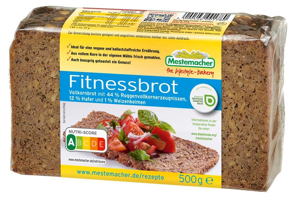 Mestemacher fitness chléb celozrnný žitný s ovsem a Obrázek produktu 
