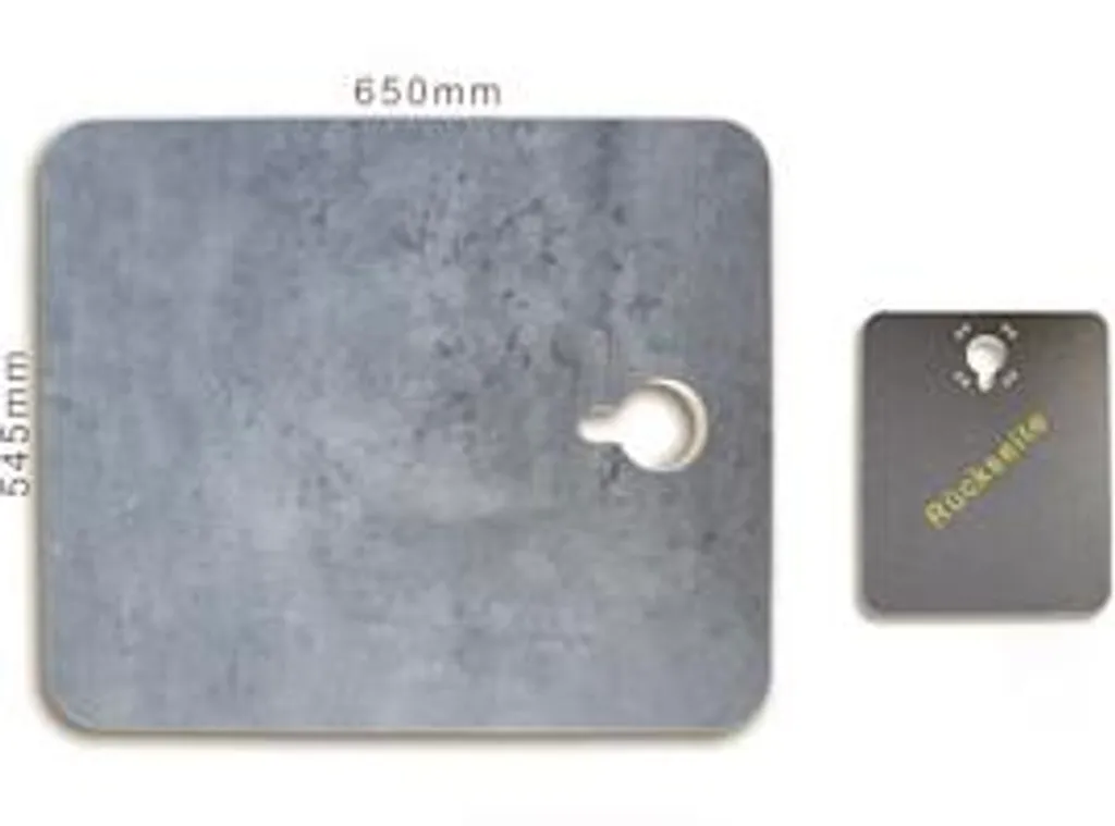Plateau de table amovible aspect béton 65 cm pour plateau de service