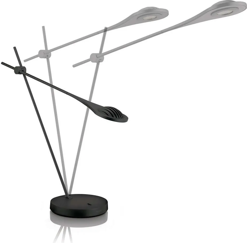 Lampe de bureau LED Philips Ledino noire pour bureau d'architecte ou PC