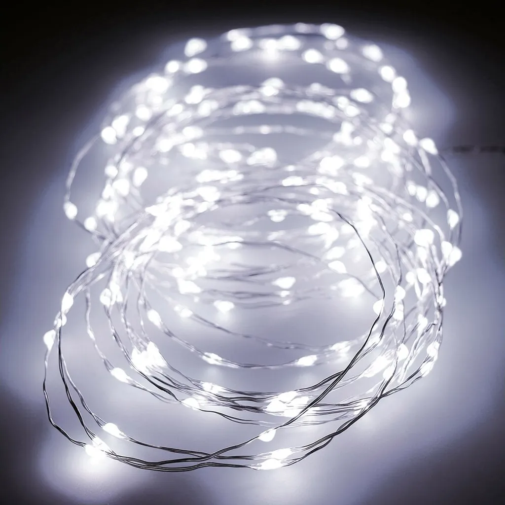 Ghirlanda 180 Micro LED 12m Luce Fredda per Albero e Giardino IP44 - 2