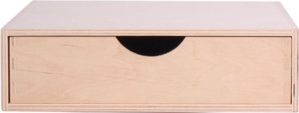 SEVICO Schubladen-Box aus Birken-Sperrholz | 1 Schubladen | 33 x 25 x 7 cm (+/- 1 cm) | Mini-Kommode für Kleinigkeiten | Perfektes Ordnungssystem ...