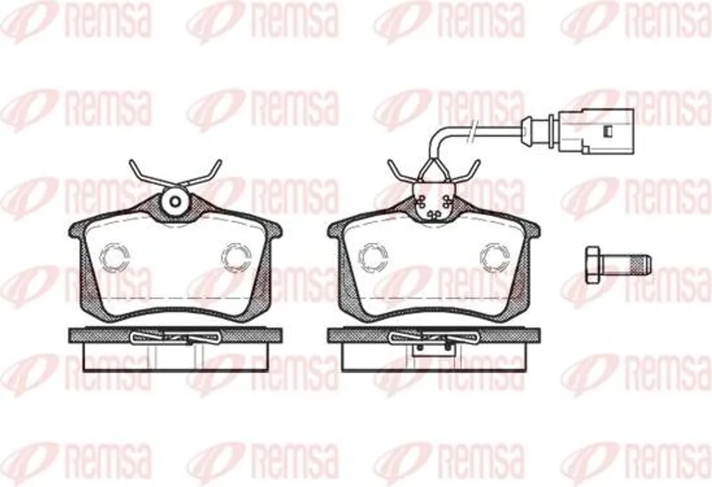 Plaquettes de Frein REMSA 0263.51 pour Galaxy Mondeo et Alhambra