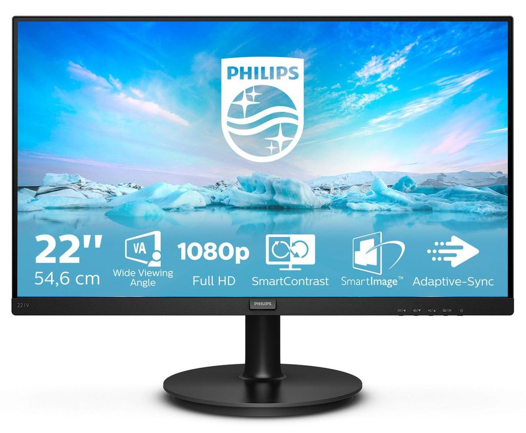 Philips V Line 221V8A/00, 54,6 cm (21.5"), 1920 x 1080 Produktbild 
