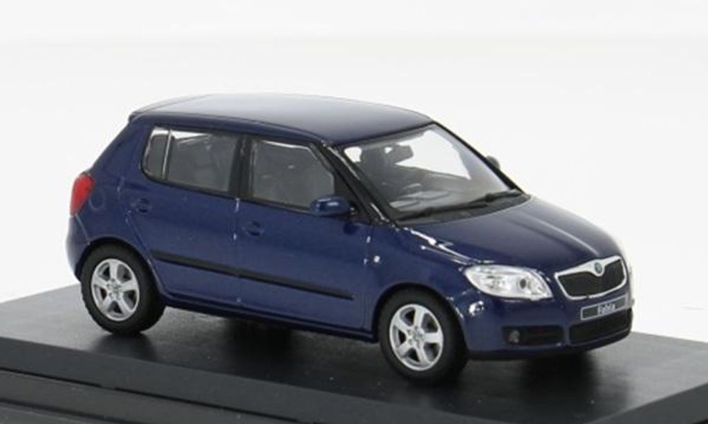 Skoda Fabia II (2006) 1:43 - Blu Tempesta metallizzato Immagine del prodotto 