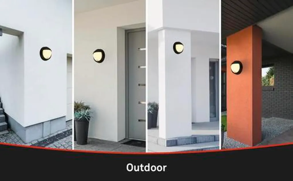 Éclairage extérieur LED sans percer Briloner Puni avec détection noir - 11