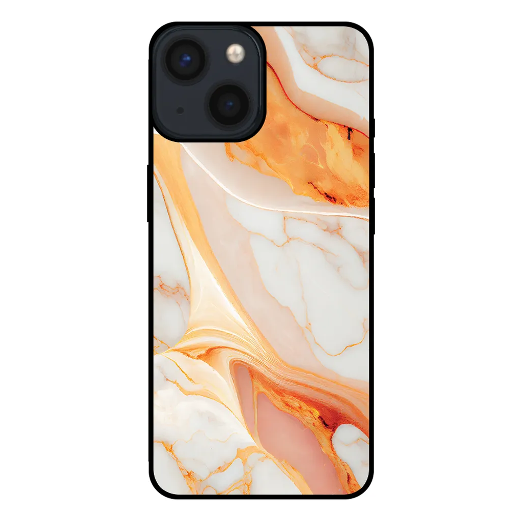 Cover iPhone 13 Mini Marmo Arancione Smartphonica | Accessorio Moda 2026