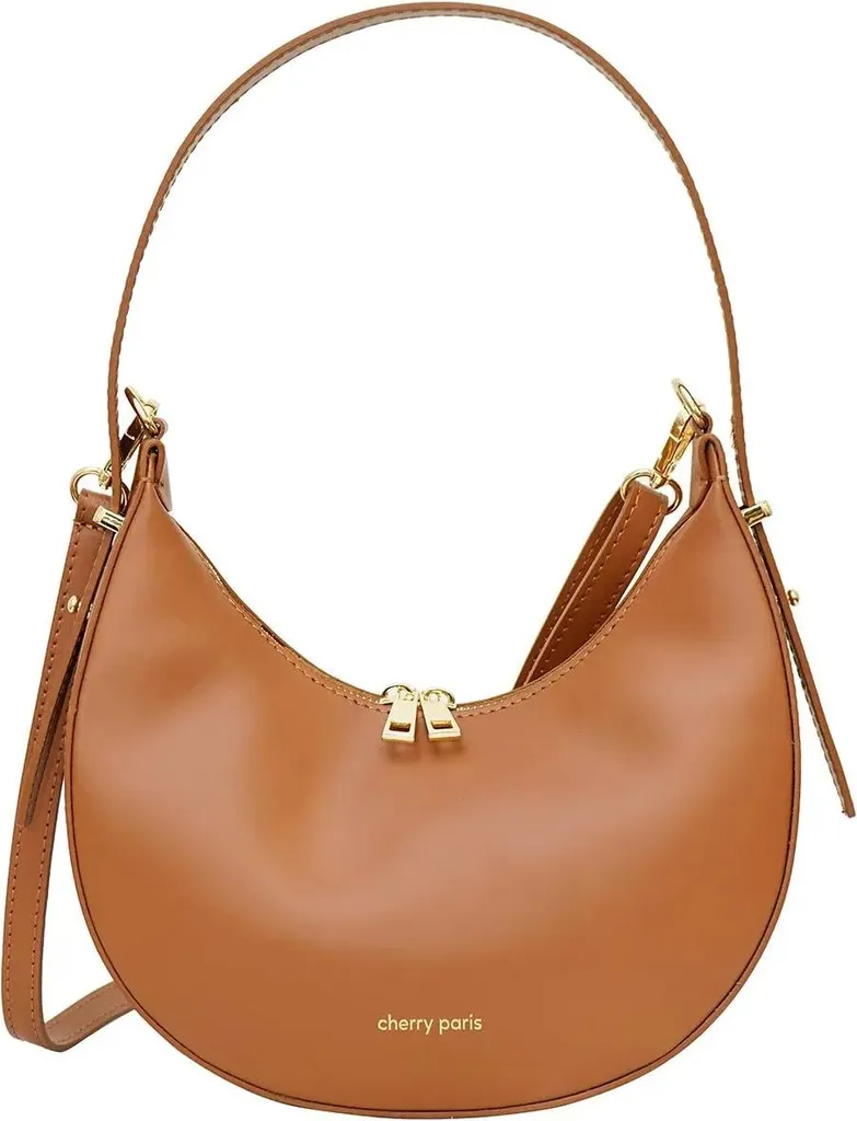 Regala Cherry Paris 4094 Orlane: Borsa in Pelle Camel Elegante