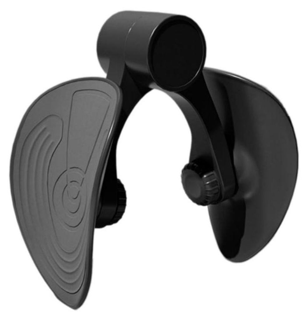 INF Beckenbodentrainer PP+PTE 23x10x18cm 360 Grad Rotation für Rückbildung und Yoga Schwarz