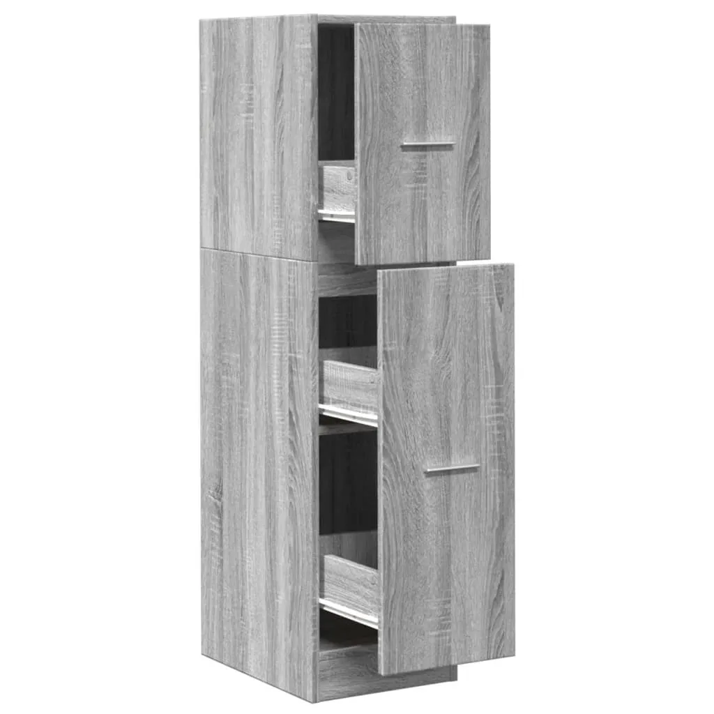 Mobile Farmacia Estraibile Grigio Sonoma 30x41x118cm | vidaXL Online