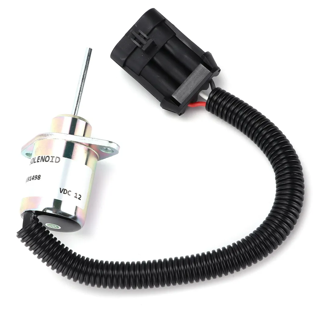 Solénoïde d'arrêt carburant 6691498 compatible chargeuse Bobcat S510