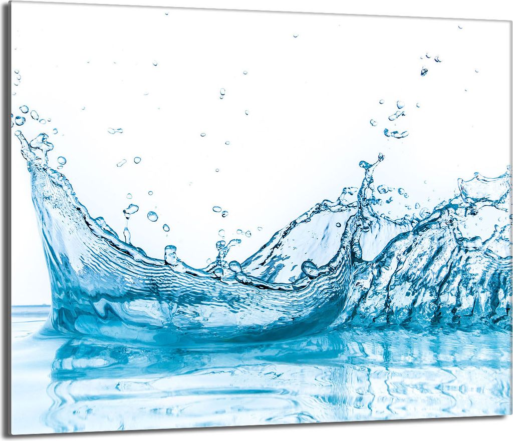 Glasschutzplatte für den Herd 60x52 Wasser