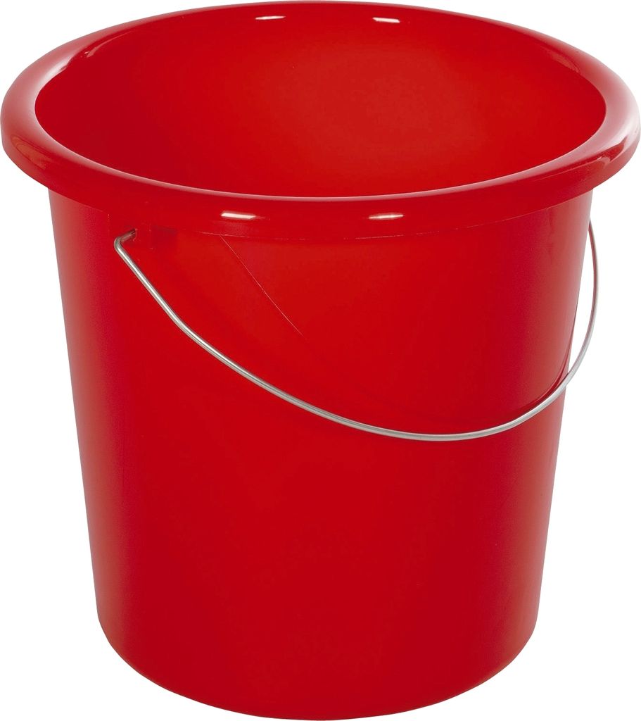 Eimer - Plastik, rund, 10 Liter, rot Produktbild 