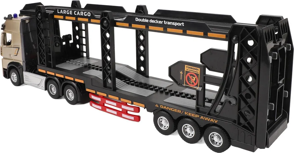 Camion télécommandé à vitesse variable et plateau de charge articulé