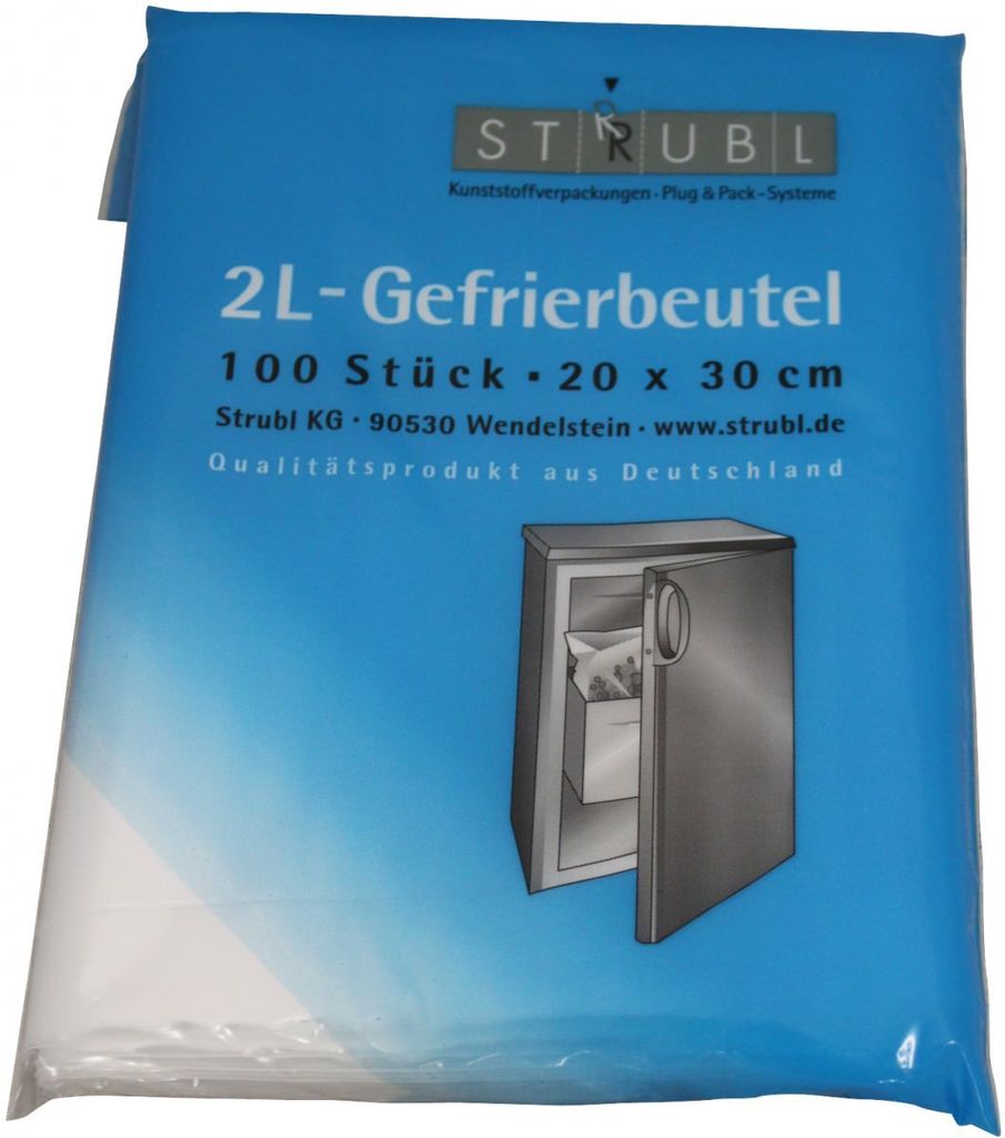 Strubl 2L-Gefrierbeutel 100 Stück