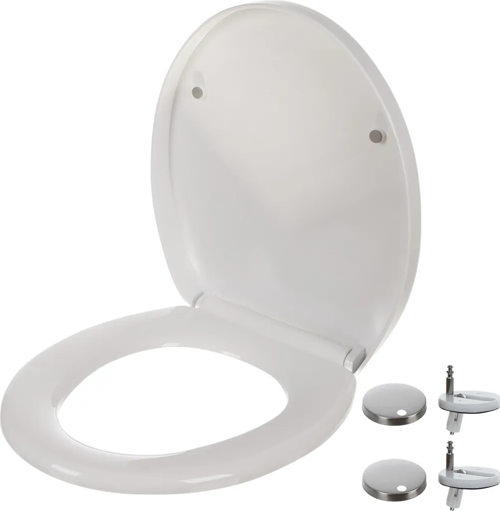 OFFERTA Sedile WC Universale 24547 Chiusura Ammortizzata Bianco