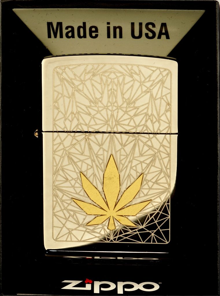 Zzapalovač ZIPPO BLACK ICE CANNABIS DESIGN 60006381 Obrázok produktu 