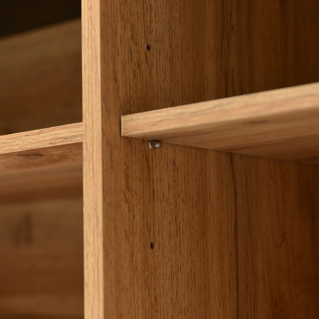 Sideboard Dike avec Étagères Ajustables - Buffet Robuste Chêne Sauvage