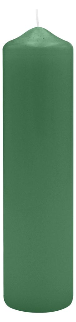 Spitzkopf Stumpen Kerzen Fairway Grün 20 x Ø 5 cm, 6 Stück