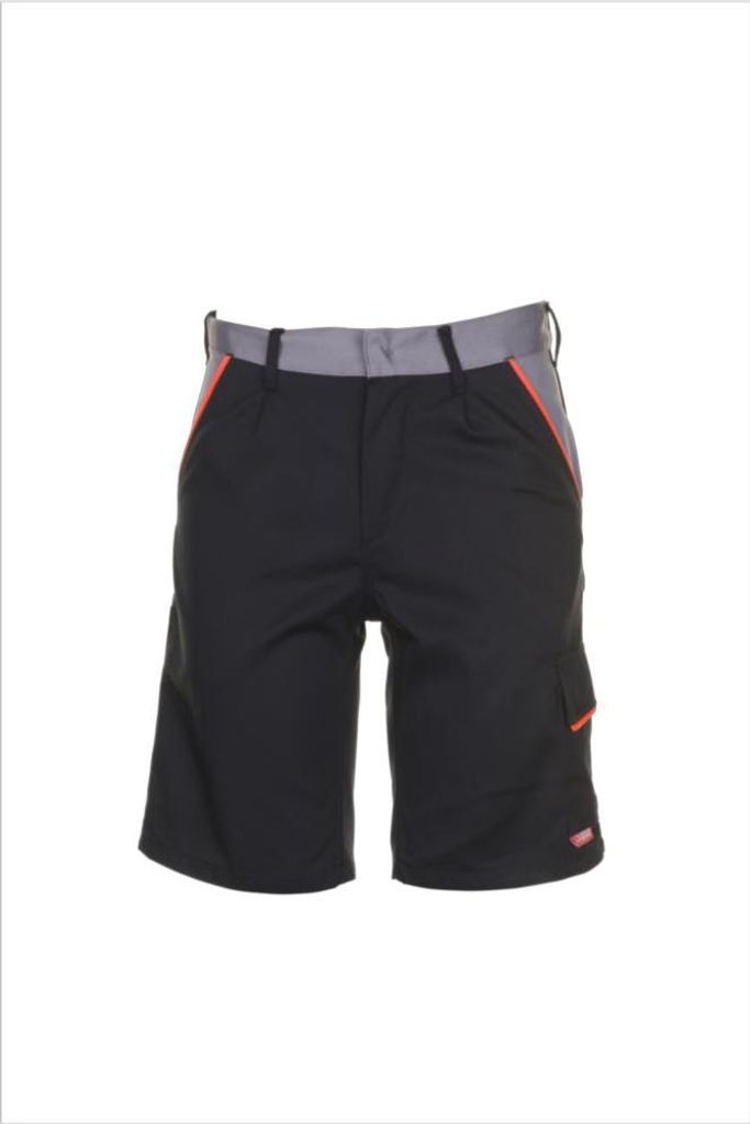 Planam Shorts Visline, Gr. XL schwarz/orange/zink Produktbild 