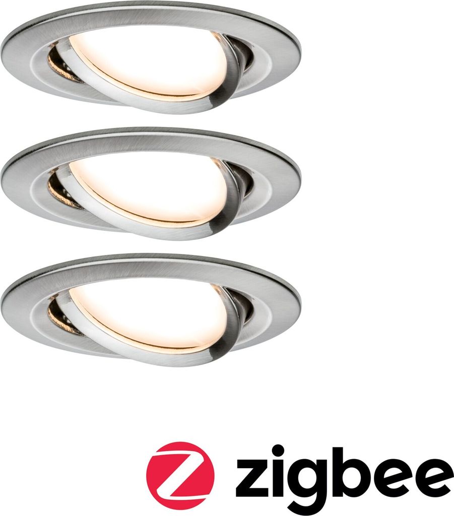 Paulmann Bundle Einbauleuchte Nova Coin Eisen gebürstet