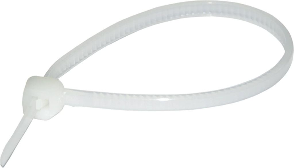 Haupa Kabelbinder, Nylon, Farbe natur 370 x 7,6mm, Packung mit 100 Stk.