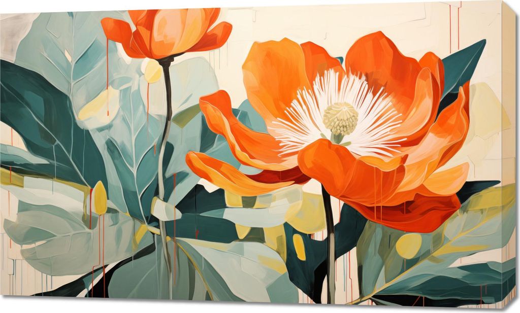 Bild 100x60cm Lebendige Landschaftsmalerei