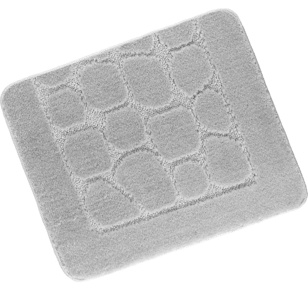 Wandmatte vor der Toilette 60x50cm Fliese grau