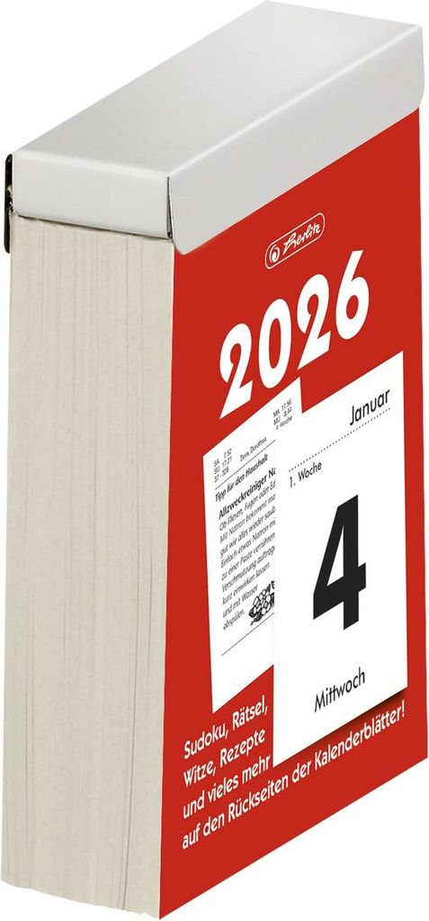 calendario giornaliero a strappo di herlitz n.4 2026 Immagine del prodotto 