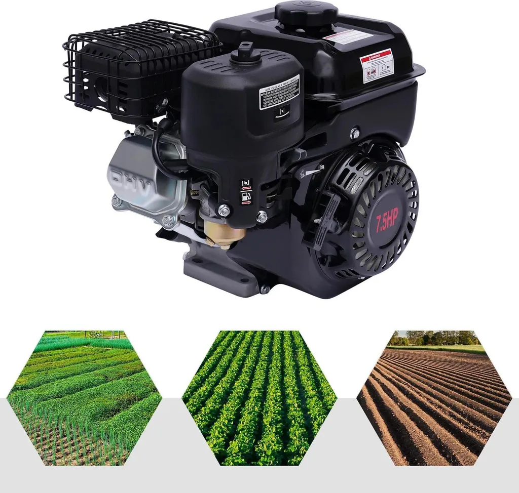 Moteur Essence 210cm³ 7,5 CV OHV 4 Temps Refroidi par Air pour Karting