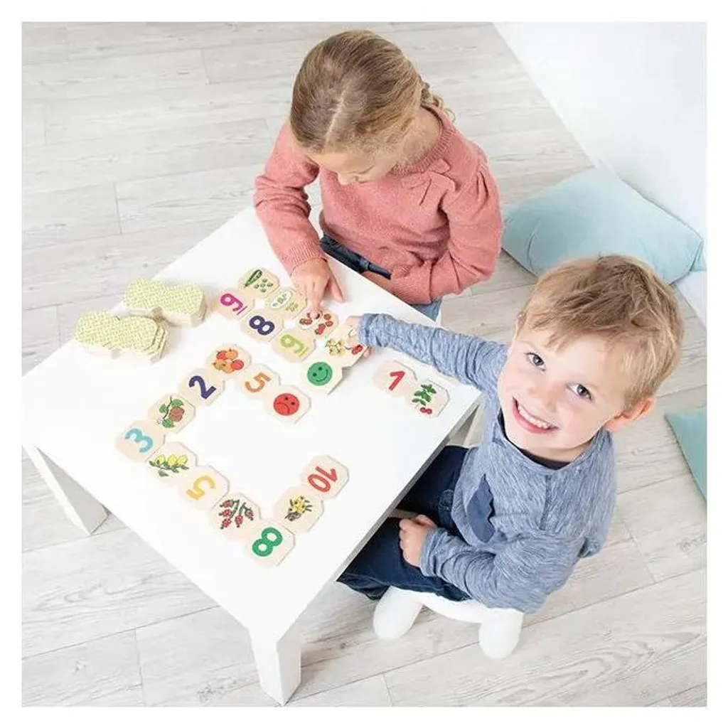 Domino géant XL Beleduc Dominext Fruits et légumes en bois robuste