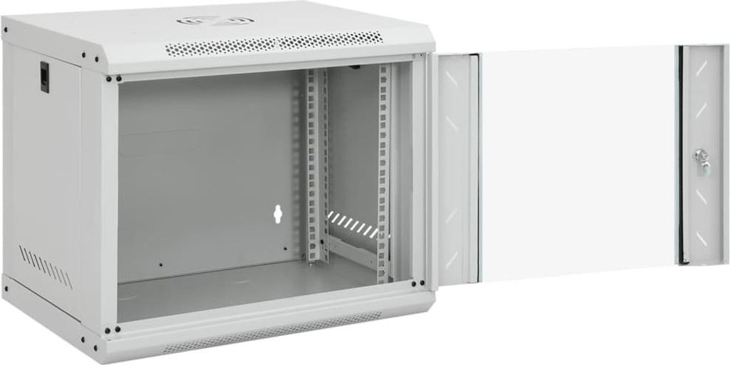 vidaXL 9U Wand-Netzwerkschrank 19" IP20 53x40x45 cm
