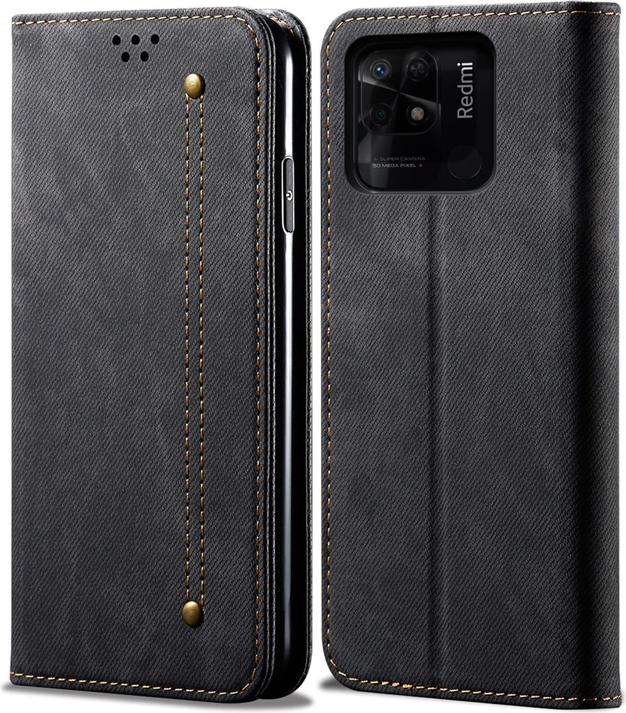 Redmi 10C Hülle, Leder Brieftasche Flip Bookstyle Produktbild 
