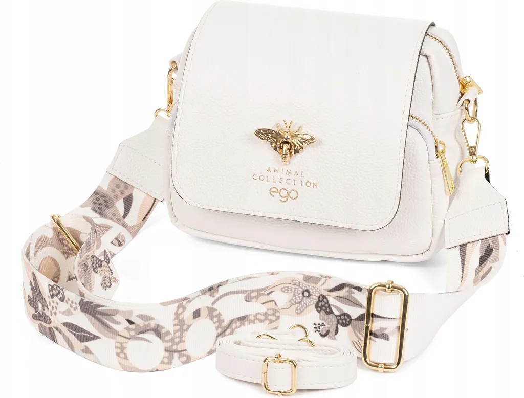 Sac à bandoulière polonais blanc Ego pour femme avec sangle réglable