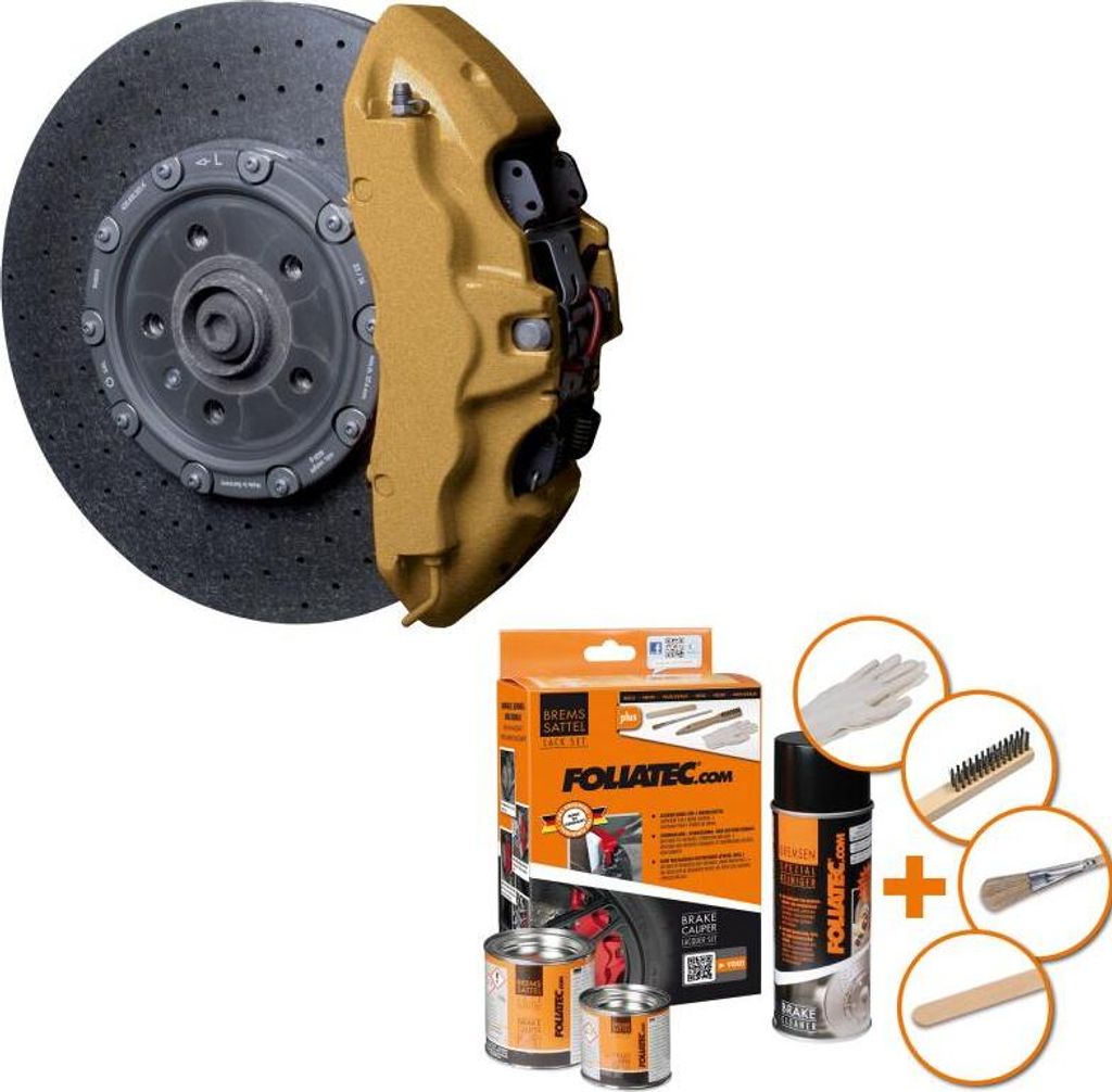 Foliatec Bremssattellack-Set - Prestige Gold Metallic - 3 Produktbild 