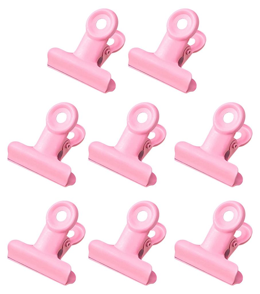 8 Stück Büroklammern mit abgerundetem Ende, Sicherheitsdesign, stabile Klemmkraft, frische Macaron-Farbe, rostbeständig, für Büro und Schule