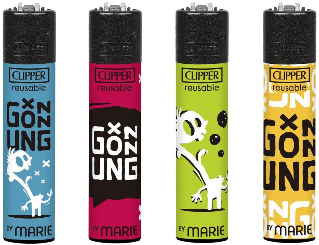 Clipper Feuerzeuge 4er Set Marie Gönnung Produktbild 