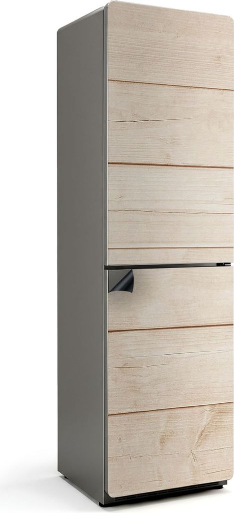 Holzbrett horizontal – Magnetische Kühlschrank Abdeckung – Dekorfolie magnetisch Küche – Kühlschrank Magnet Deko – selbstklebende Magnet...