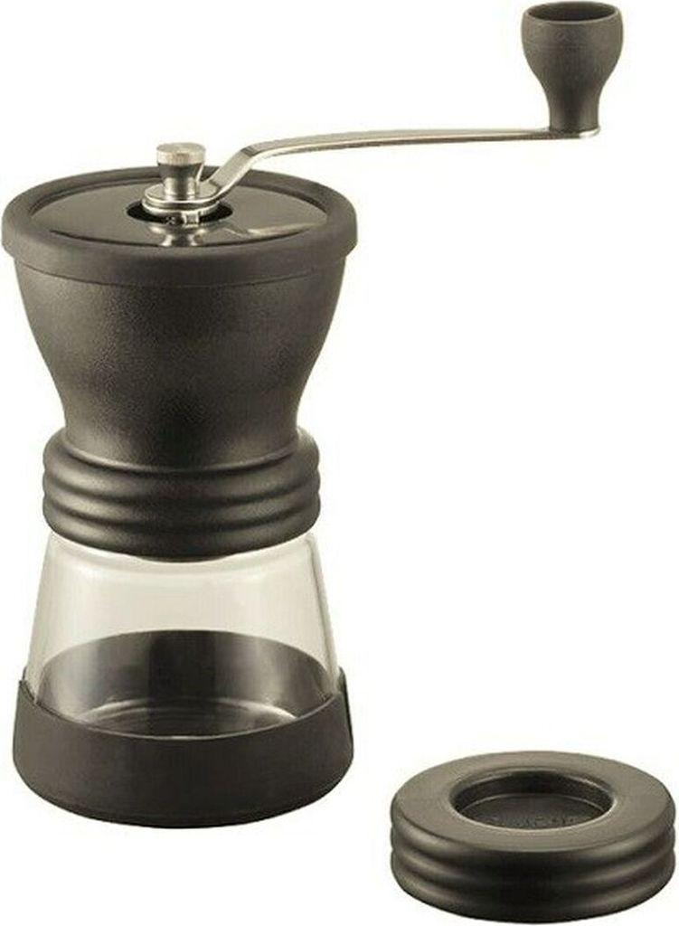HARIO - Kaffeemühle de schwarze Keramik mit Skelett N, Geschenk dedede Geschenk, Geschenk MSCSN-2-B